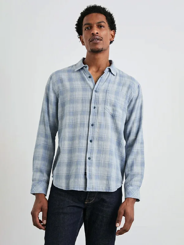 Blowout Sale Wyatt Shirt - Skyscraper Cream Mélange