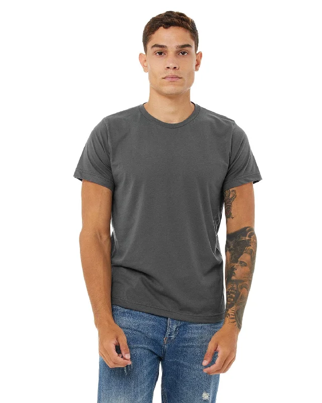 Bella+Canvas Mens Poly-Cotton Short Sleeve T-Shirt | Asphalt