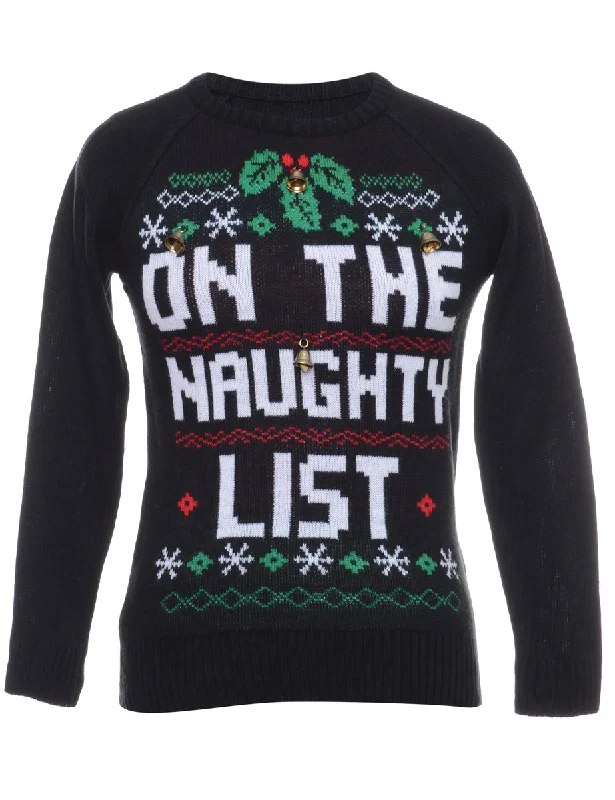 Weekend Specials to Enjoy Beyond Retro Reworked Christmas Jumper With Bells - S