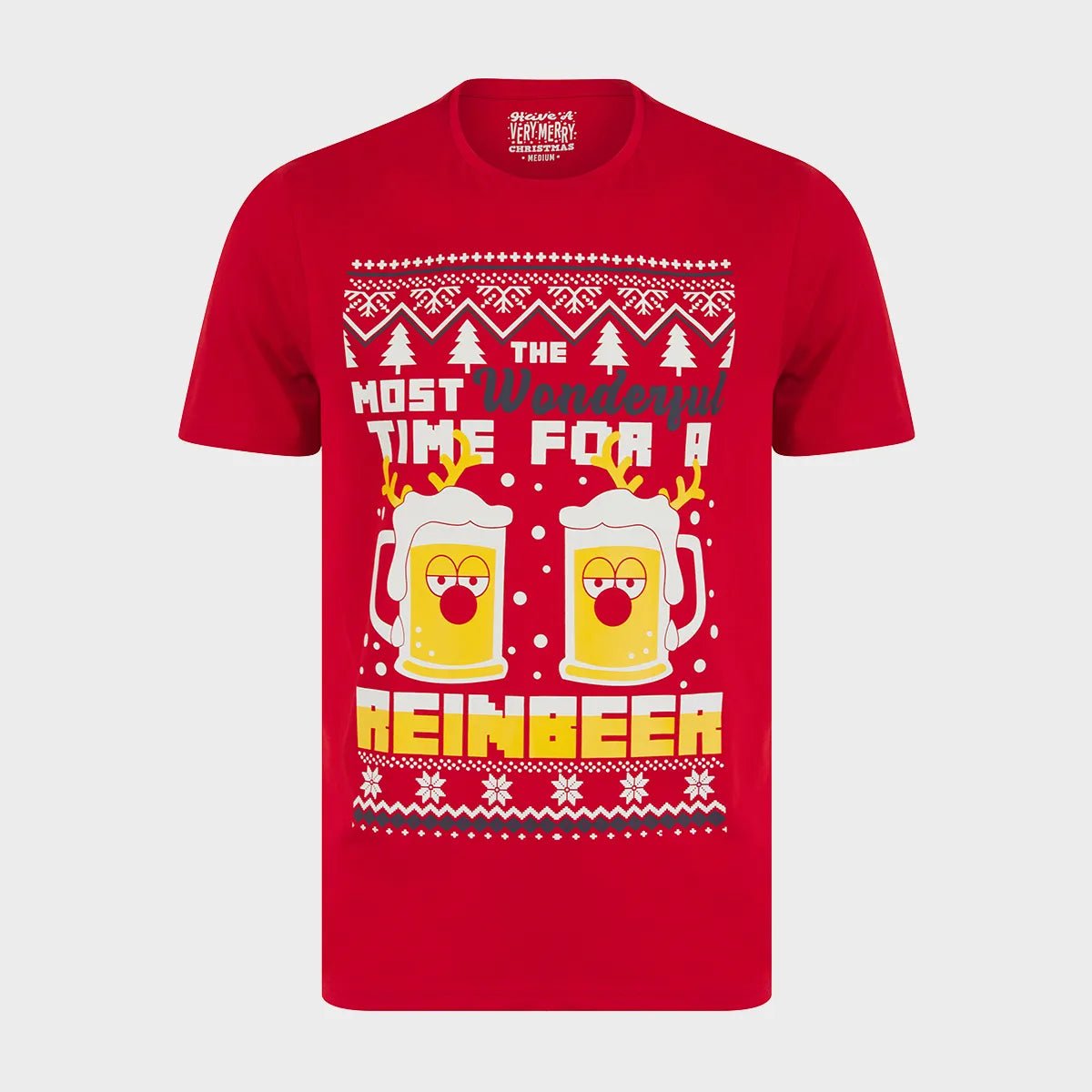 Buy Now Mens Reinbeer Christmas T-Shirt