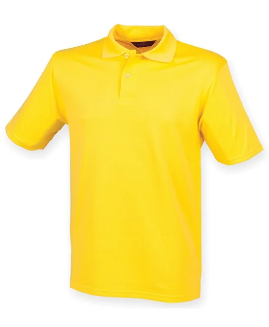 Don't Wait Henbury Coolplus® Polo Shirt - Yellow