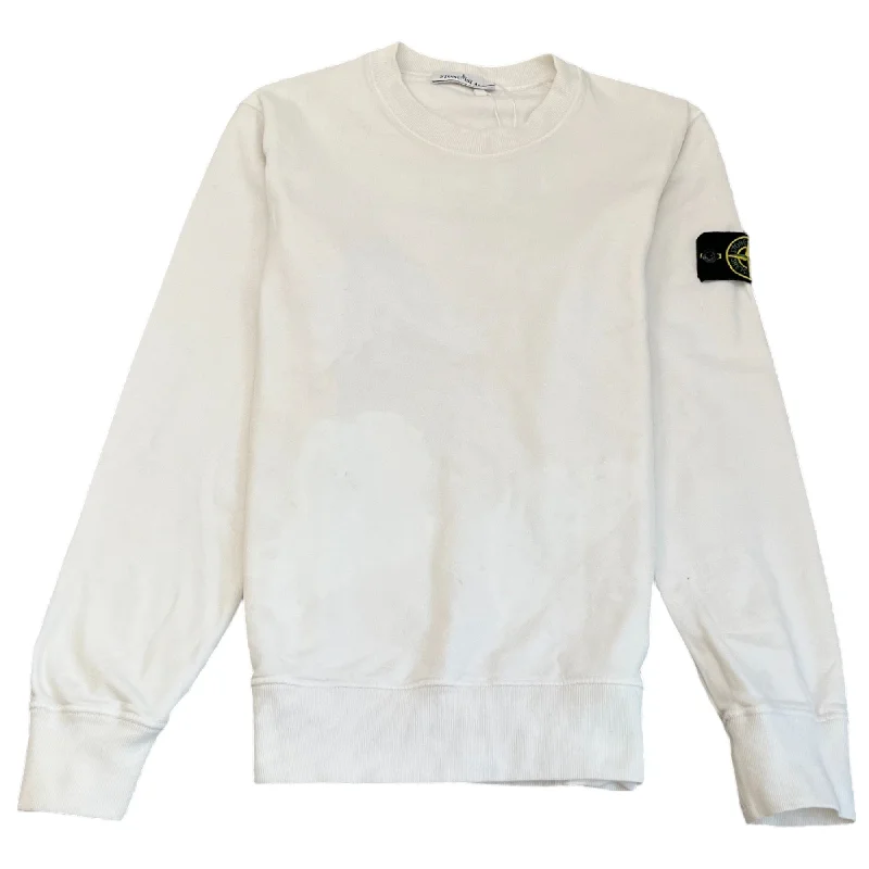 Price Rollback Men's Applique Logo Sweatshirt White Size S