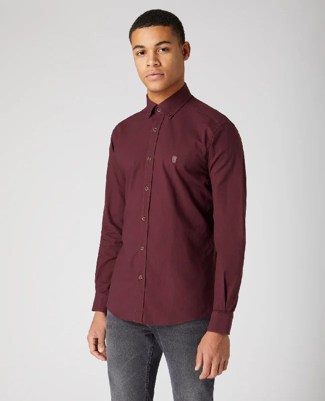 Tapered Fit Oxford Cotton Shirt