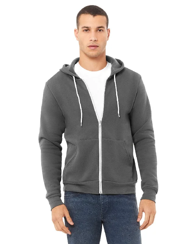 Instant Discount Bella+Canvas Unisex Poly-Cotton Fleece Full-Zip Hoodie | Asphalt
