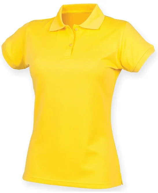 Seasonal Clearance Henbury Women's Coolplus® Polo Shirt - Yellow