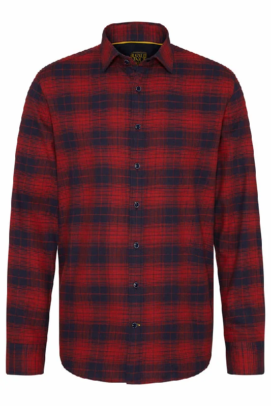 Exclusive Offers Bugatti Check Shirt Red