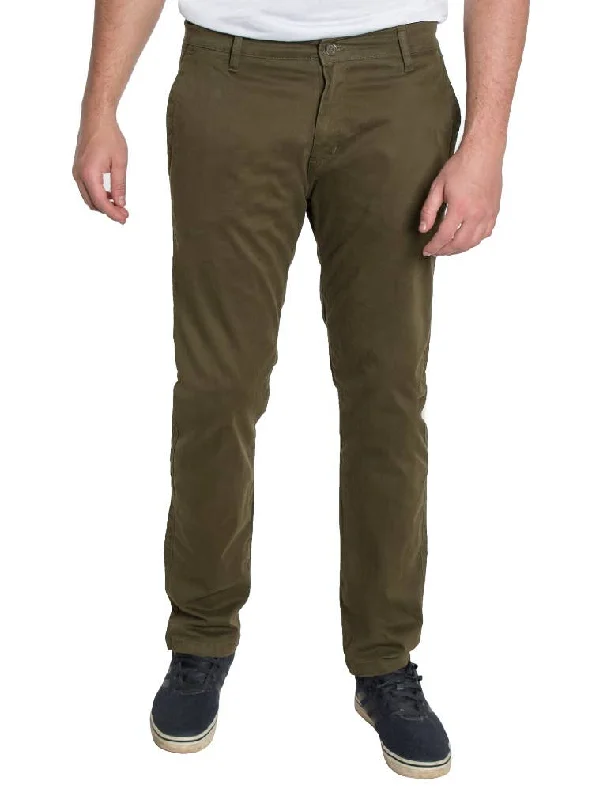 Exclusive Online Offer Stretch Twill Pants - Olive