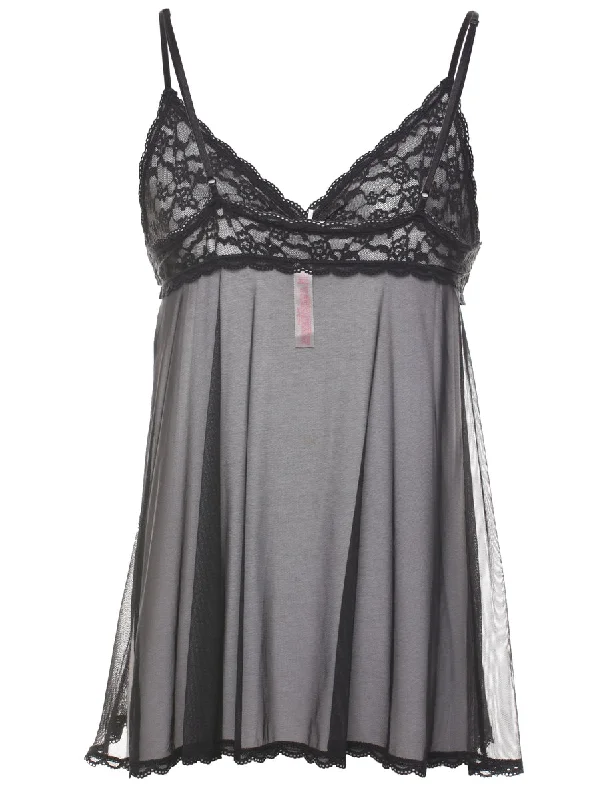 Early Access Black Lace 1990s Babydoll - L