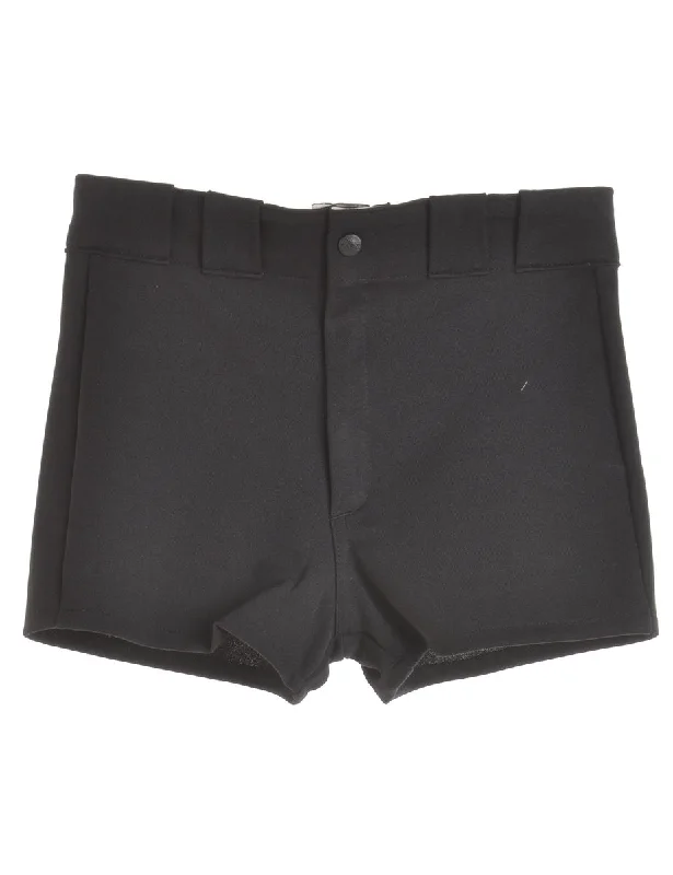 Now or Never Black Baseball Shorts