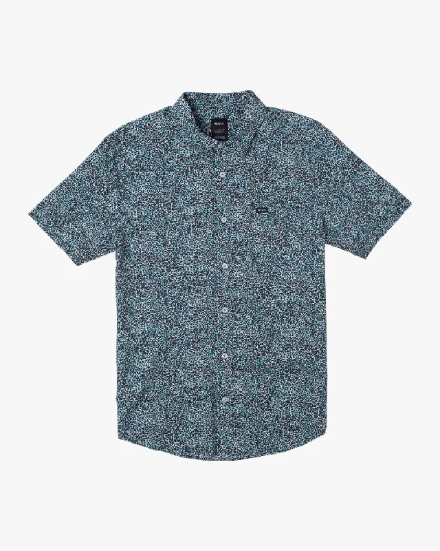 Micro Cat Short Sleeve Shirt - Teal