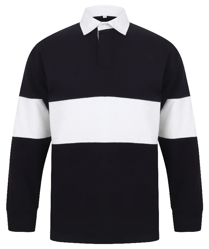 Discount Mania Front Row Panelled Rugby Shirt