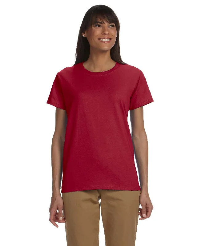 Gildan Ladies Ultra Cotton Heavyweight T-Shirt | Cardinal Red