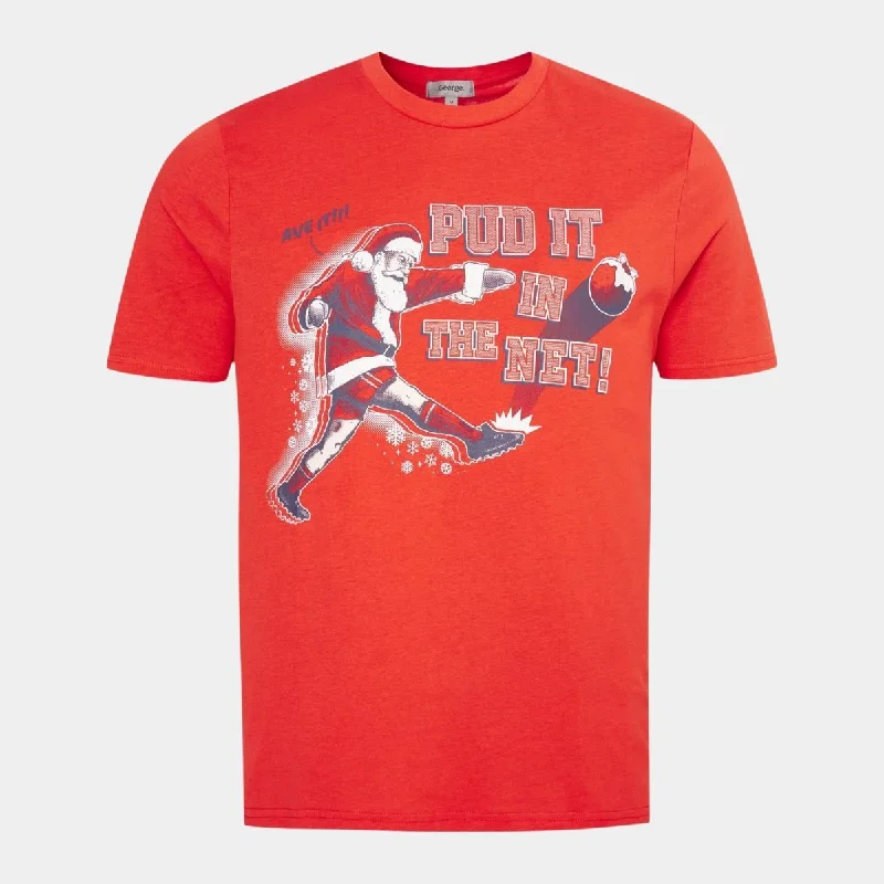 Daily Deals Mens Red Pud T-Shirt