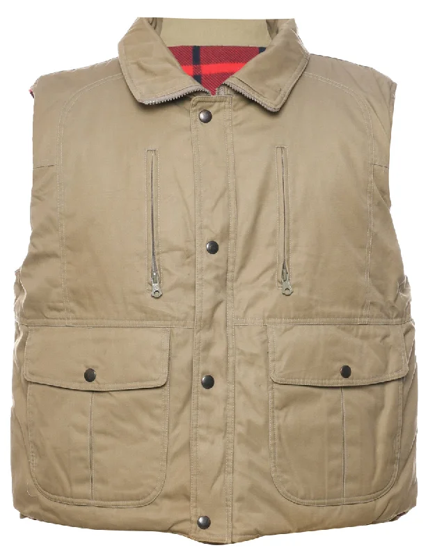 Best Seller Beige Waistcoat - L