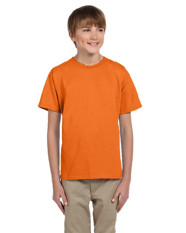 Quick Sale Fruit of the Loom Youth T-Shirt | Safety Orange