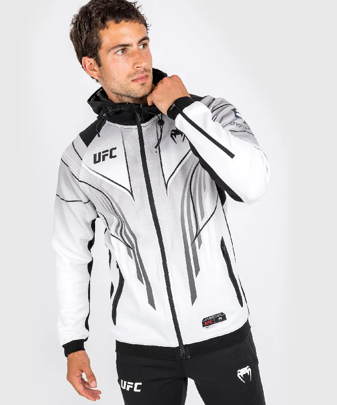 Low Prices UFC Venum Authentic Fight Night 2.0 Kit by Venum Men's Walkout Hoodie - White Low Prices UFC Venum Authentic Fight Night 2.0 Kit by Venum Men's Walkout Hoodie - White