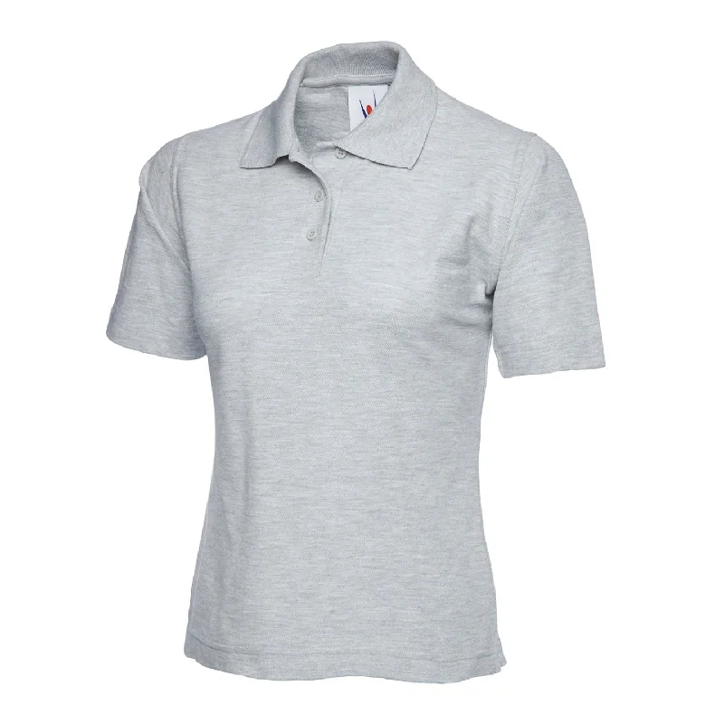 Midnight Sale Uneek Ladies Classic Poloshirt Heather Grey