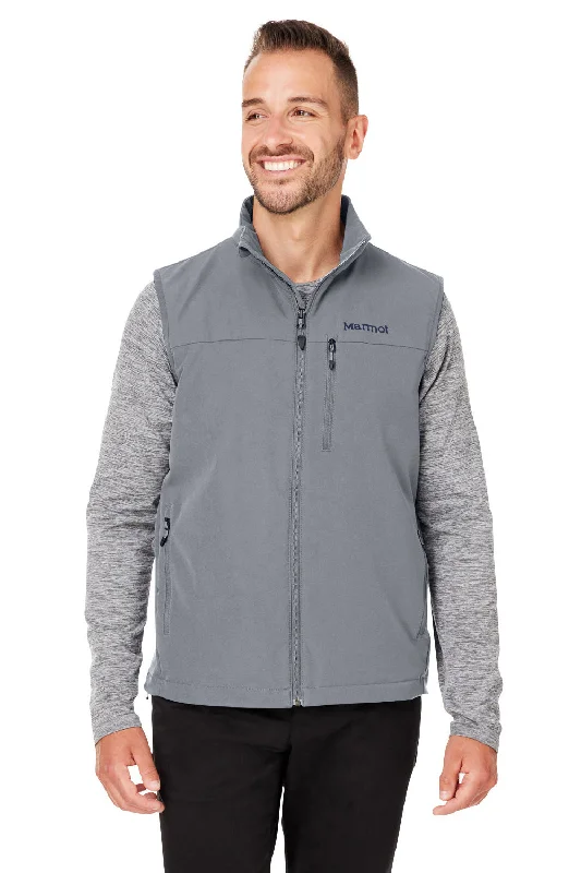 Crazy Deal Marmot Mens Tempo Water Resistant Full Zip Vest - Cinder Grey - Closeout