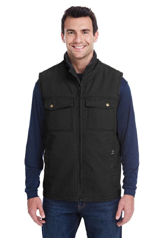 Super Sale Dri Duck Mens Trek Full Zip Vest - Black