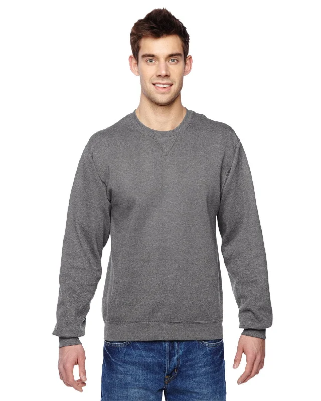 Today’s Deal Fruit of the Loom Sofspun Crewneck Sweatshirt | Charcoal Heather