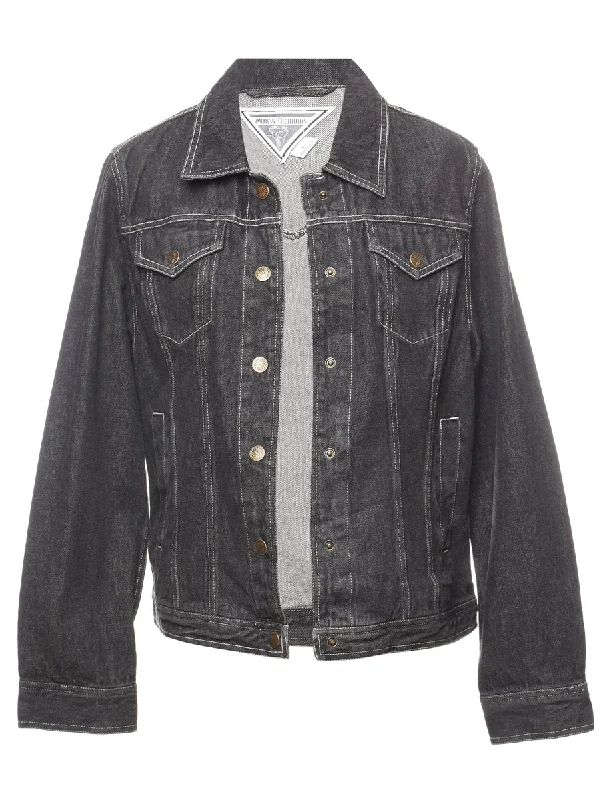 Act Now Black Denim Jacket - L