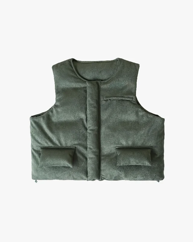 Price Drop Alert EPTM SUEDE BUBBLE VEST-HUNTER GREEN