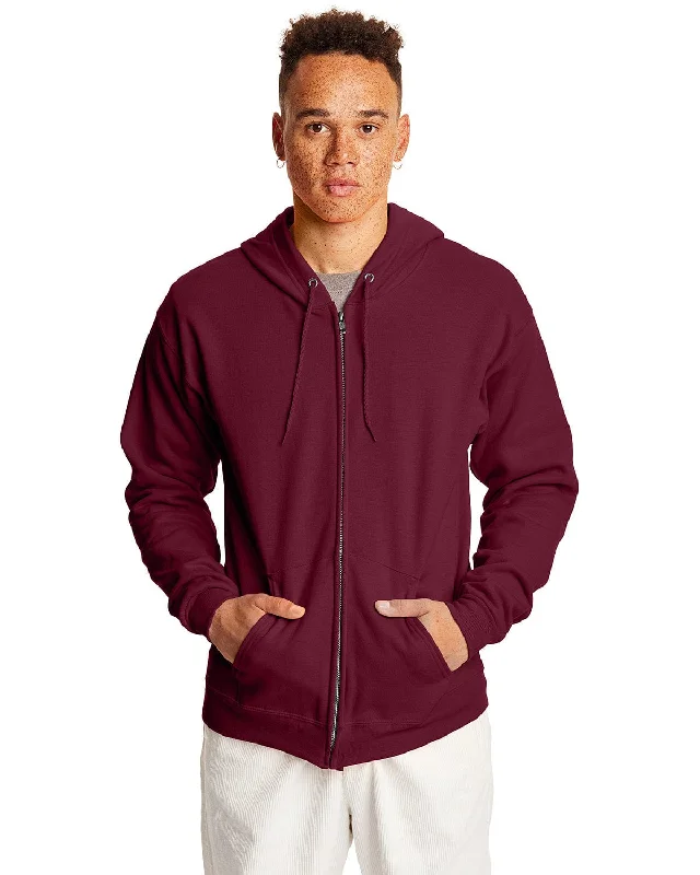 Hanes ComfortBlend 50/50 Full-Zip Hoodie | Maroon