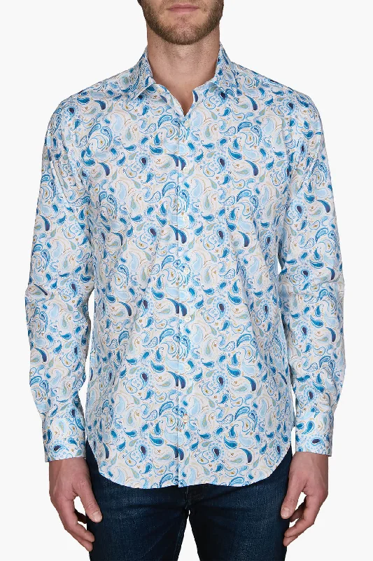 Weekend Specials to Snag SIMON CARTER | Ethnic Paisley Digital Print Shirt