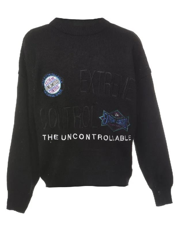 Act Fast Black Jumper - M