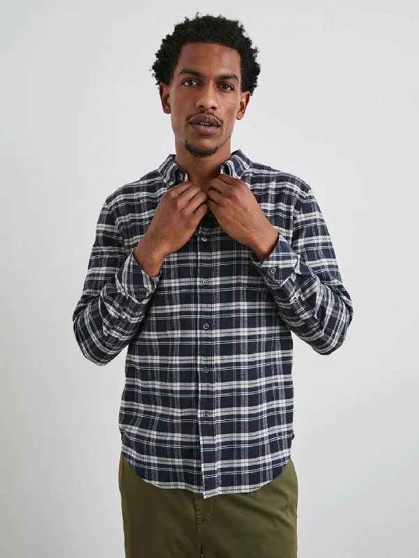 Loyalty Reward Reid Shirt - Navy Lentil Cream