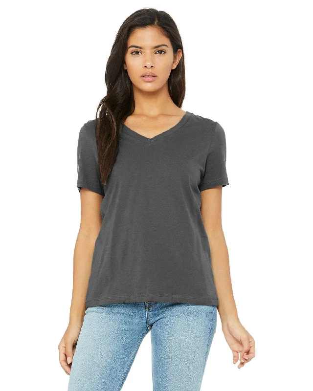 Price Reduction Bella+Canvas Ladies Missy V-Neck T-Shirt | Asphalt