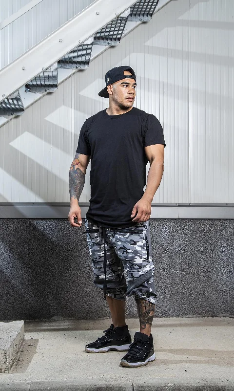 Clearance Sale Cotton T-Shirt with Curved Hem