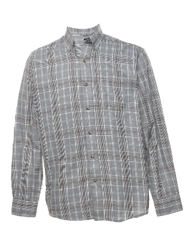 Don't Delay Arrow Checked Shirt - S