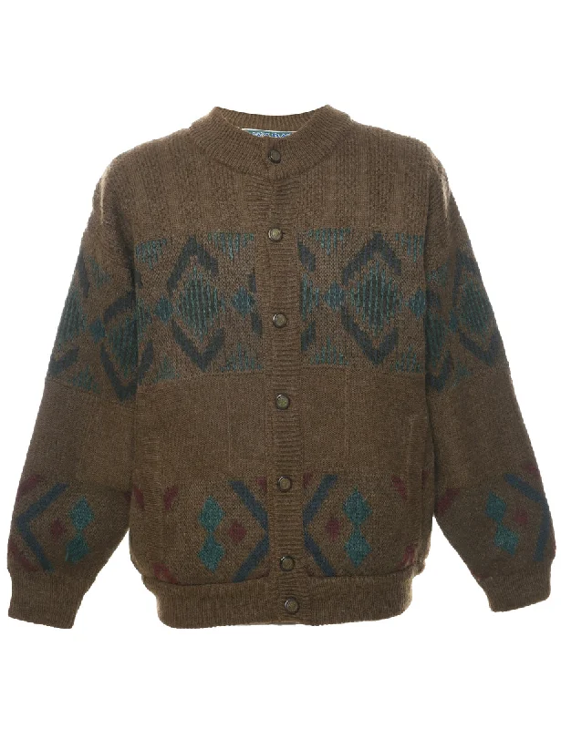 Special Discount Aztec Print Cardigan - L