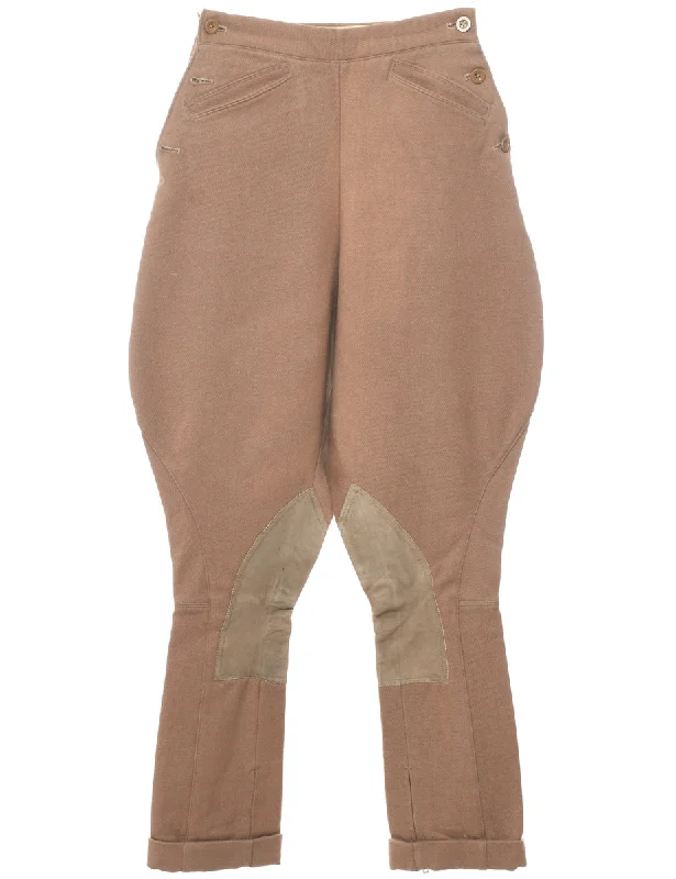 Brown Jodhpur Trousers - W24 L30