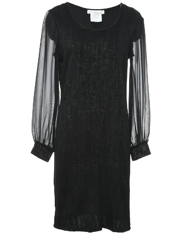 Markdowns Black Evening Dress - L