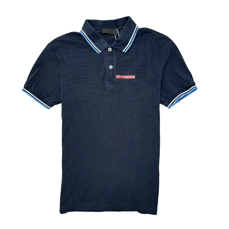 Men's Logo Polo Shirt Navy Size S