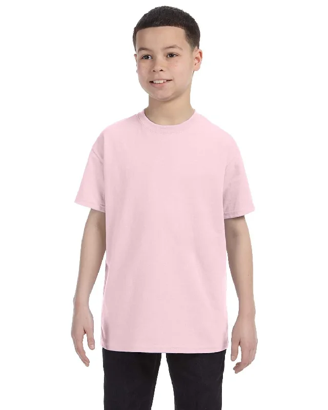 Final Clearance Jerzees Youth Heavyweight 50/50 T-Shirt | Classic Pink