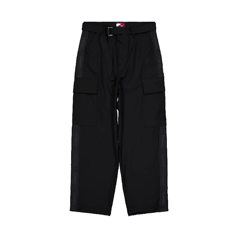 Tjcu Wide Fit Cargo Trousers Black