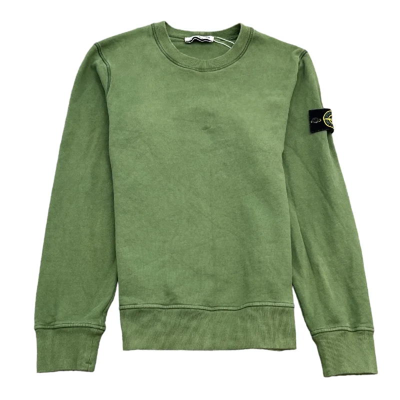 Weekend Offers That Shine Men's Applique Logo Sweatshirt Khaki Size S