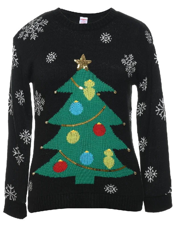 Weekend Savings Fiesta Black Christmas Jumper - S