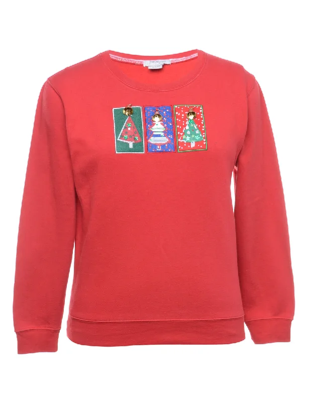 Buy Now Beyond Retro Reworked Christmas Sweatshirt With Bells - M