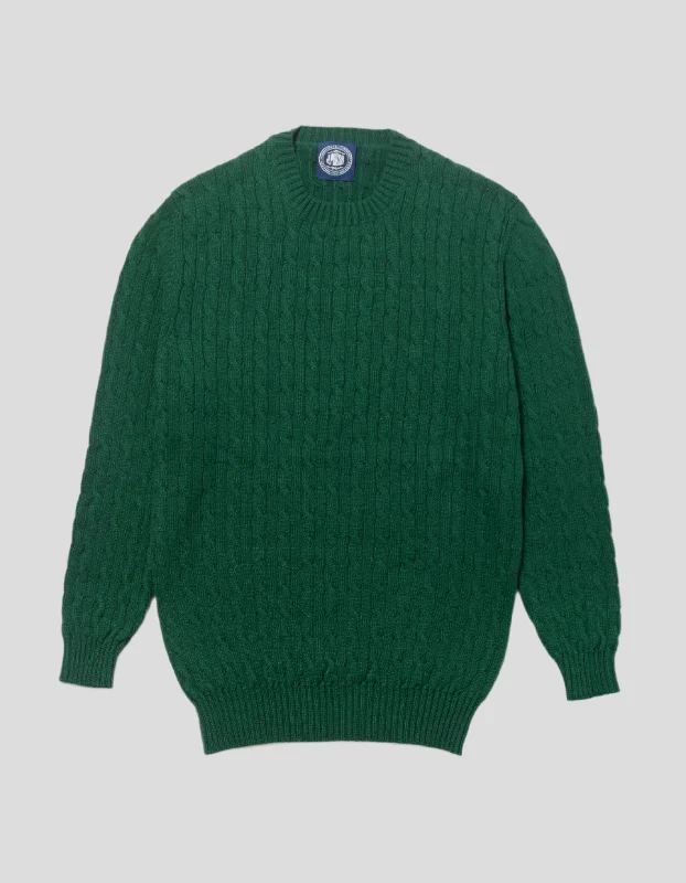 New Deals GREEN CASHMERE CABLE