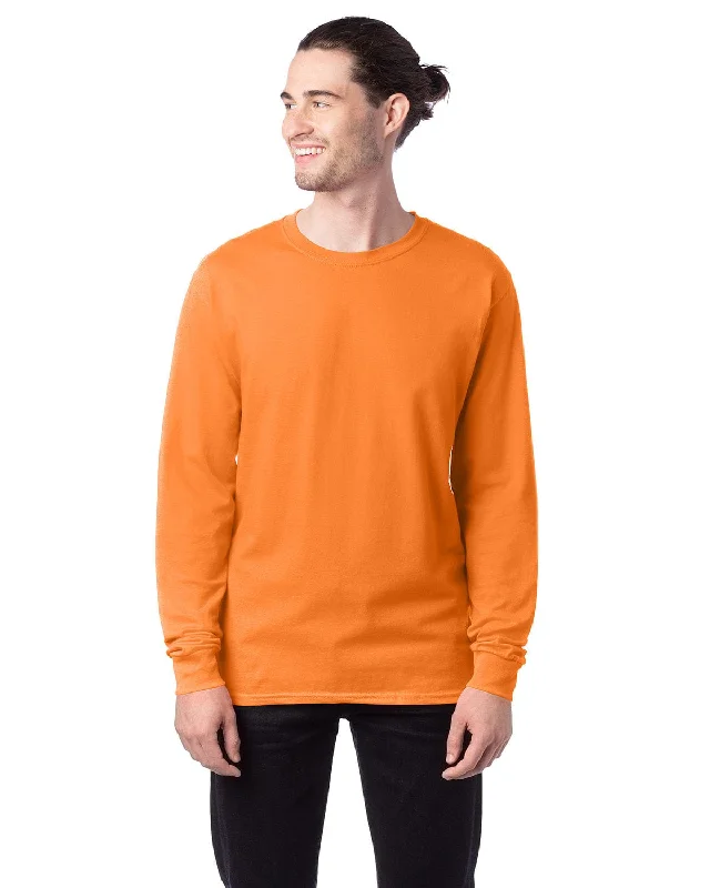 Hanes ComfortSoft Cotton Long Sleeve T-Shirt | Tennessee Orange