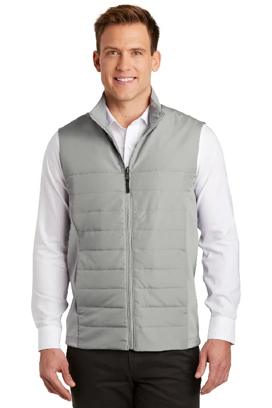 Inventory Reduction Port Authority Mens Collective Wind & Water Resistant Full Zip Vest - Gusty Grey