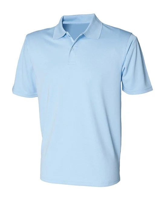 Extra Savings Henbury Coolplus® Polo Shirt - Light Blue