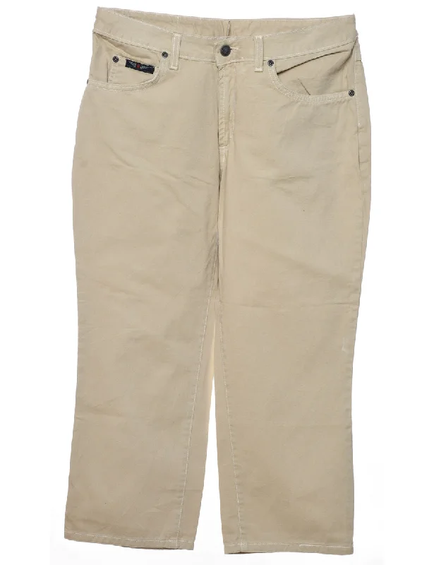 Stock Up and Save Beige Cropped Classic Chinos - W31 L25