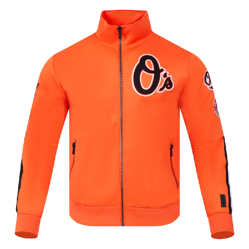 Shop the Weekend Away MLB BALTIMORE ORIOLES CLASSIC MEN'S DK TRACK JACKET (ORANGE)