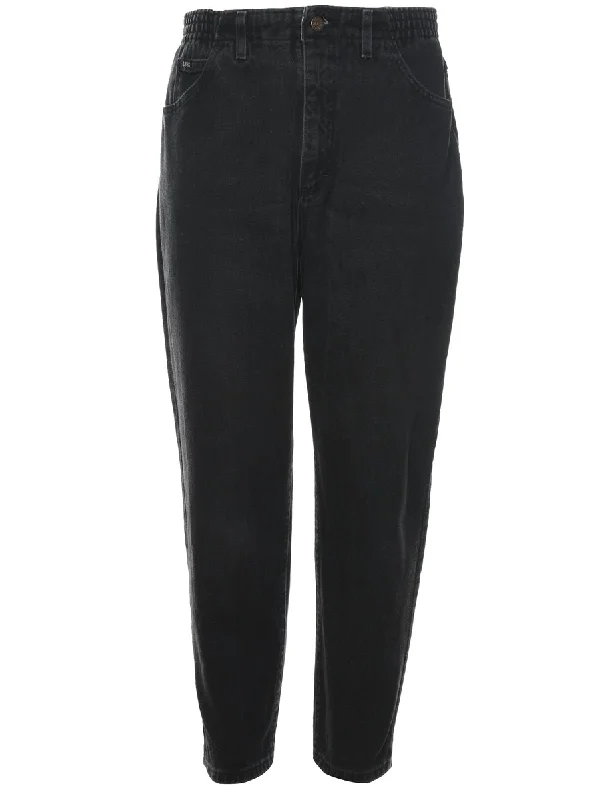 Sneak Peek Sale Black High Waist Elasticated Lee Jeans - W30 L28