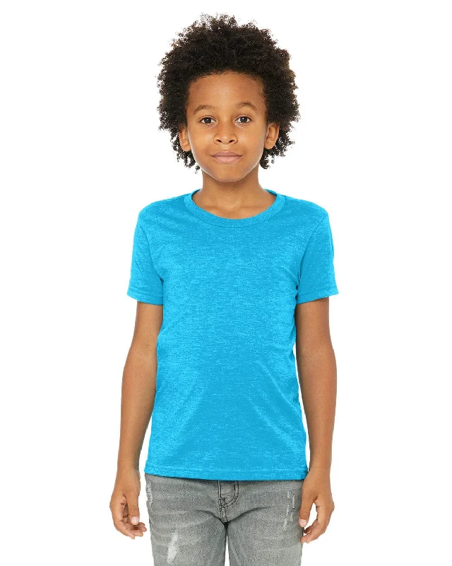 Bella+Canvas Youth Short Sleeve T-Shirt | Neon Blue